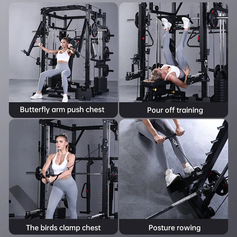 PowerFlex Multi-Functional Smith Machine with Squat & Press Station