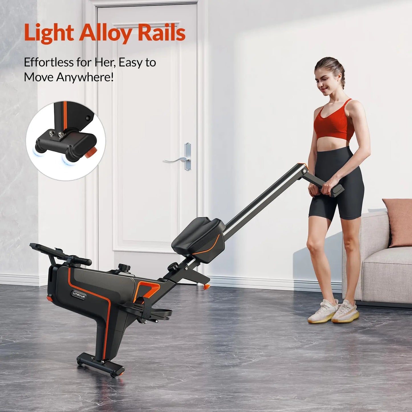 UTRYUP Magnetic Rowing Machines R05 Water Rower R10 16 Levels Quiet Resistance Foldable Compact Rowing Machine Home Gym Fitness