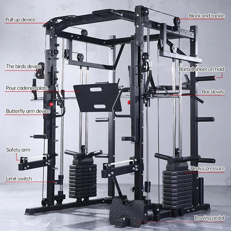 PowerFlex Multi-Functional Smith Machine with Squat & Press Station
