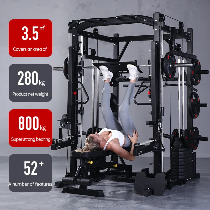 PowerFlex Multi-Functional Smith Machine with Squat & Press Station